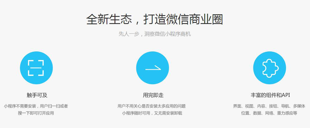 什么是小程序，小程序介紹